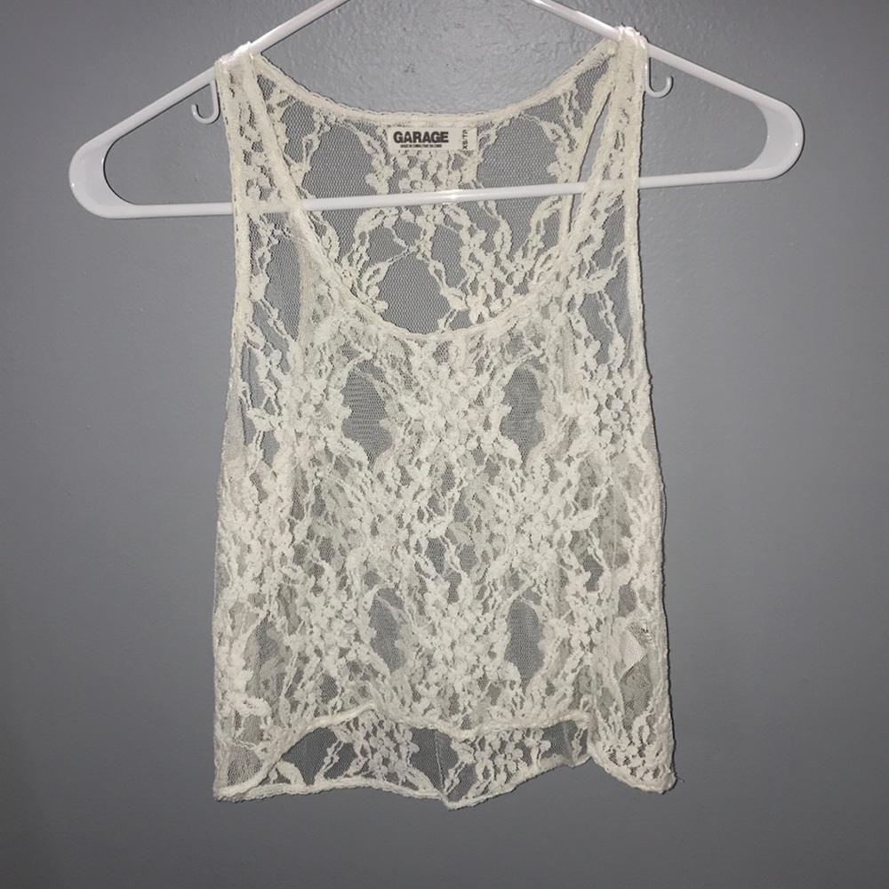 Lace tank top